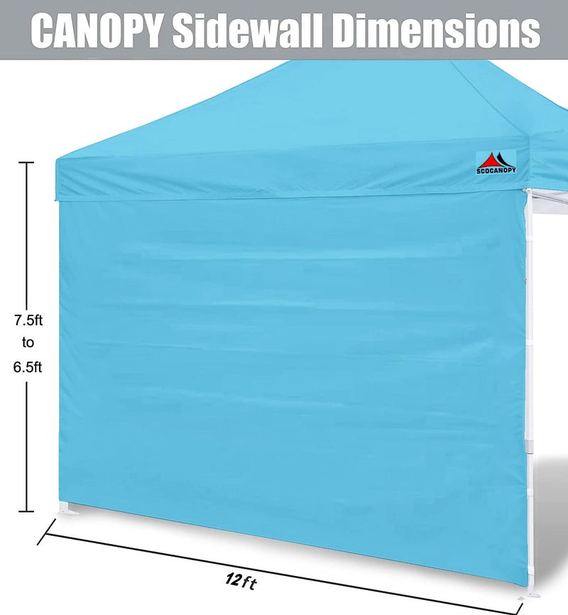SCOCANOPY SunWall for 12x12 Pop Up Canopy Frame, 3 Pack SideWall Only (Sky Blue) - Image 2